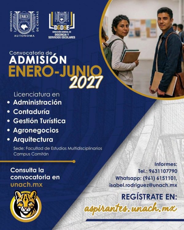 ¡No te quedes fuera! FEM Comitán te oferta 5 licenciaturas