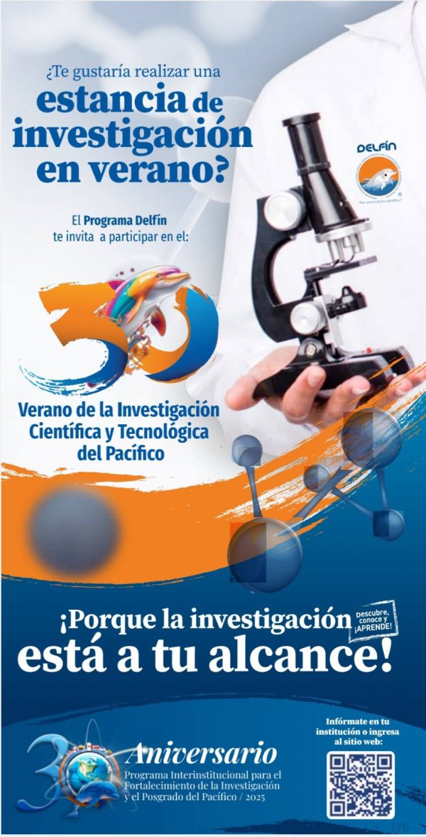 Convocatoria del 30 Verano de Investigación Científica y Tecnológica del Pacífico