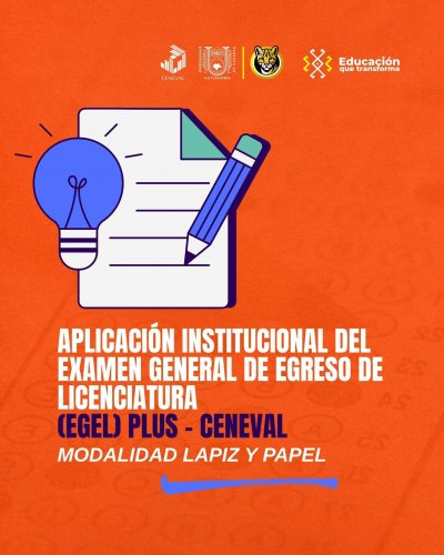 CONVOCATORIA EGEL PLUS – CENEVAL 01.2026, MODALIDAD LÁPIZ Y PAPEL