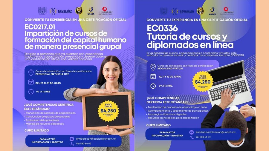 FEM-COMITÁN CONVOCA A CURSOS DE ESTÁNDARES DE COMPETENCIAS