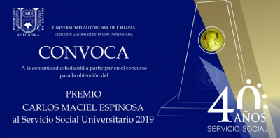 Convocatoria del Premio "Carlos Maciel Espinosa"